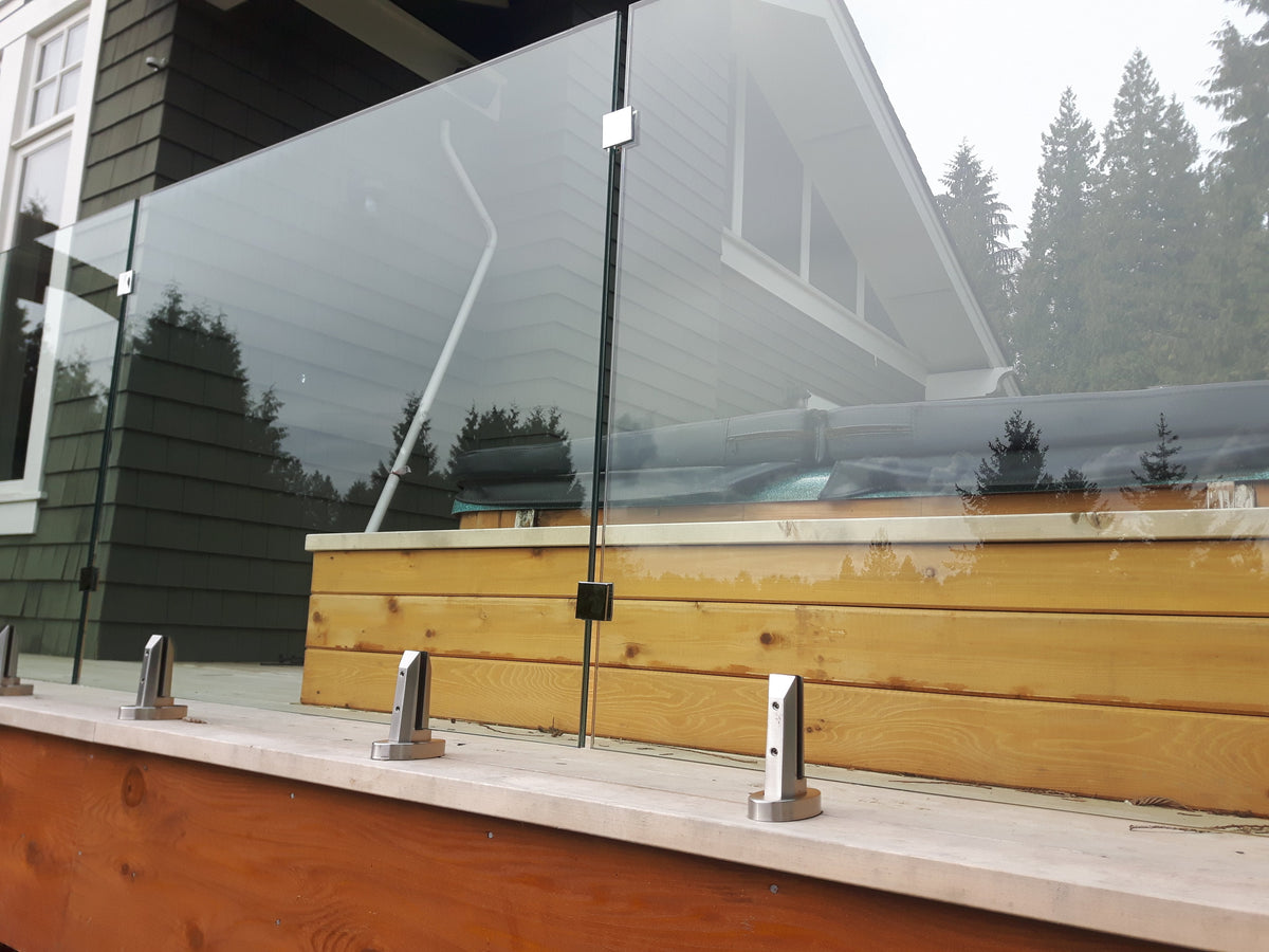 Installing Laminated Glass Railings on a Deck
