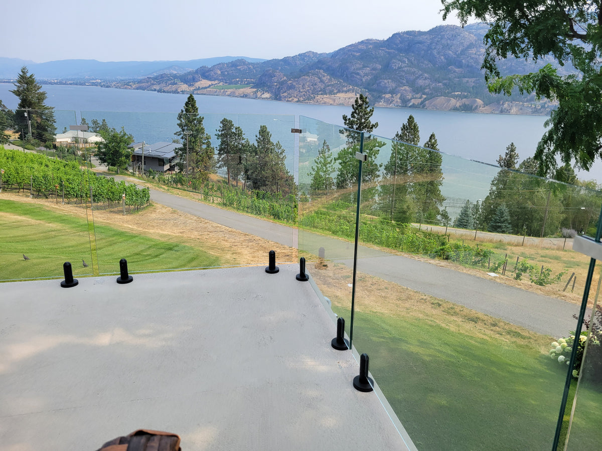 8 ft Complete DIY Frameless Glass Railing Kit