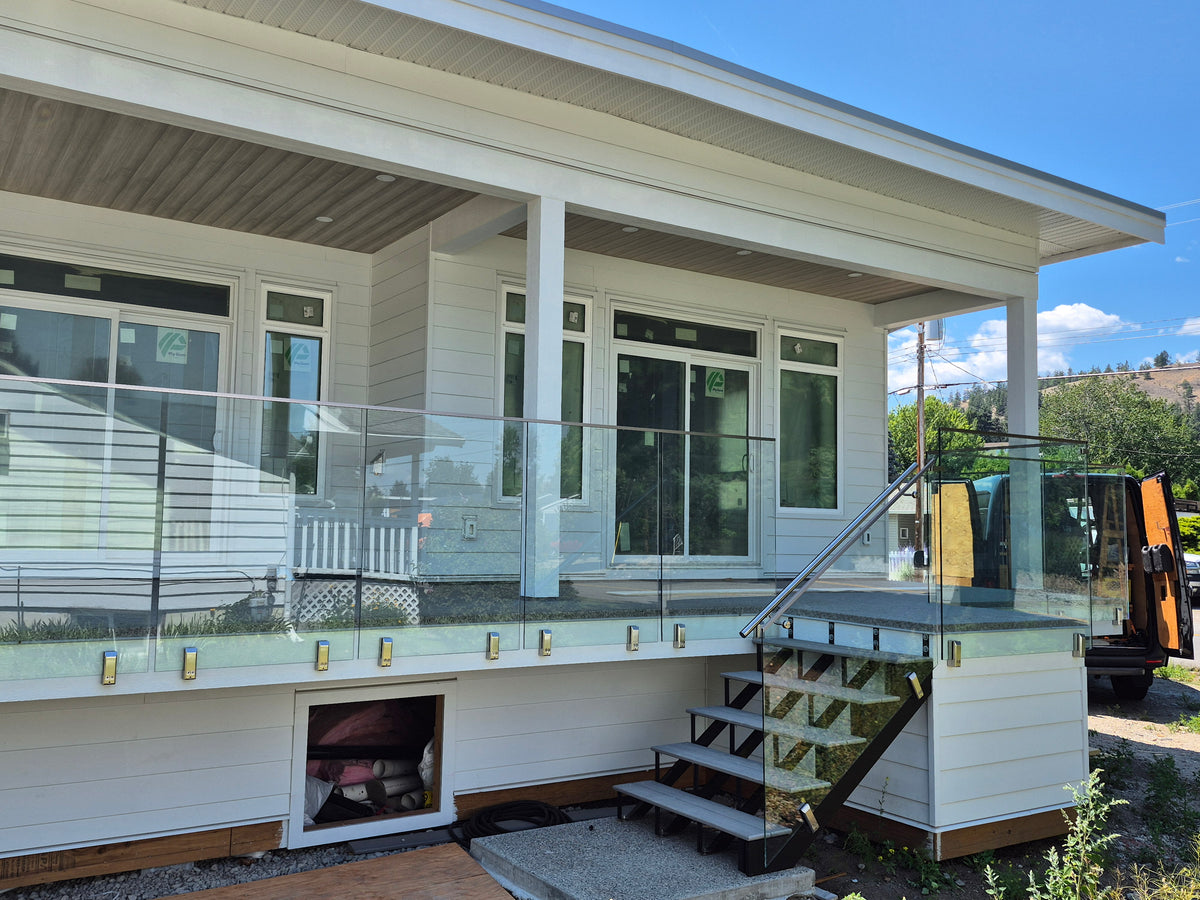 24 ft Complete DIY Frameless Glass Railing Kit