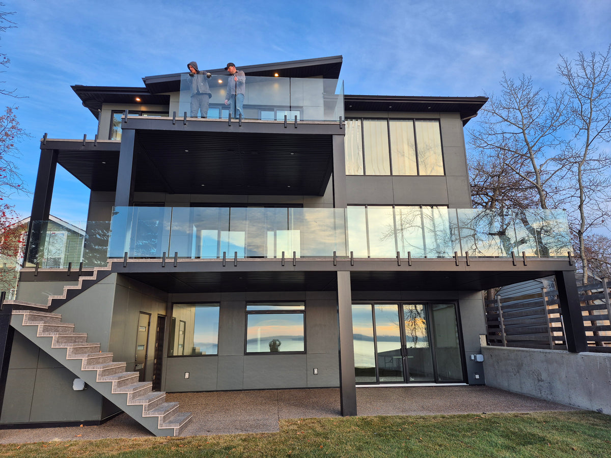24 ft Complete DIY Frameless Glass Railing Kit