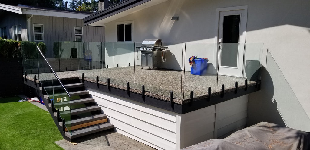 16 ft Complete DIY Frameless Glass Railing Kit