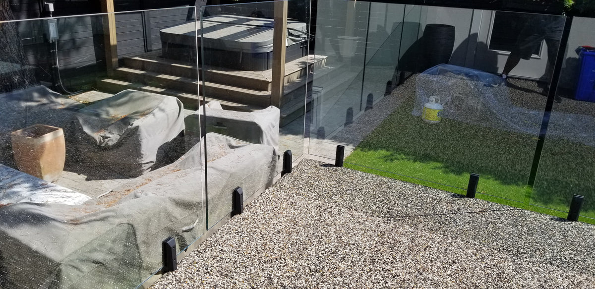 16 ft Complete DIY Frameless Glass Railing Kit