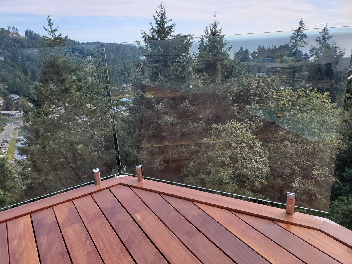 24 ft Complete DIY Frameless Glass Railing Kit