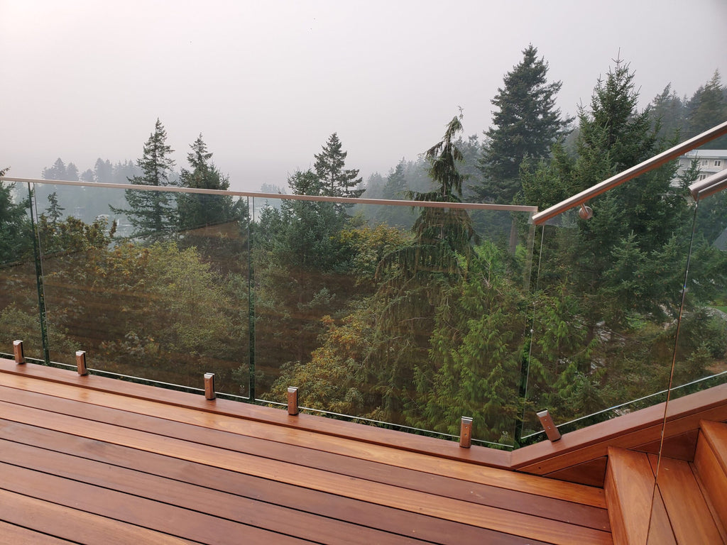 42" High Laminated Glass Panels 12mm