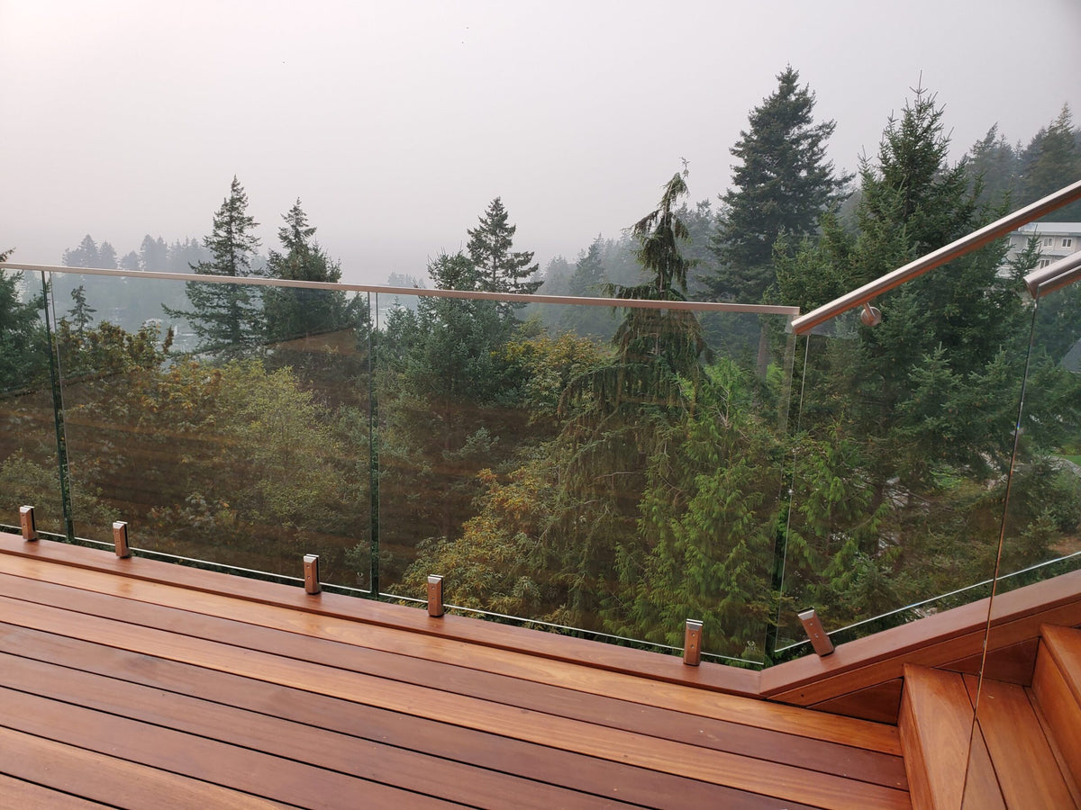 50" High Laminated Glass Panels 12mm