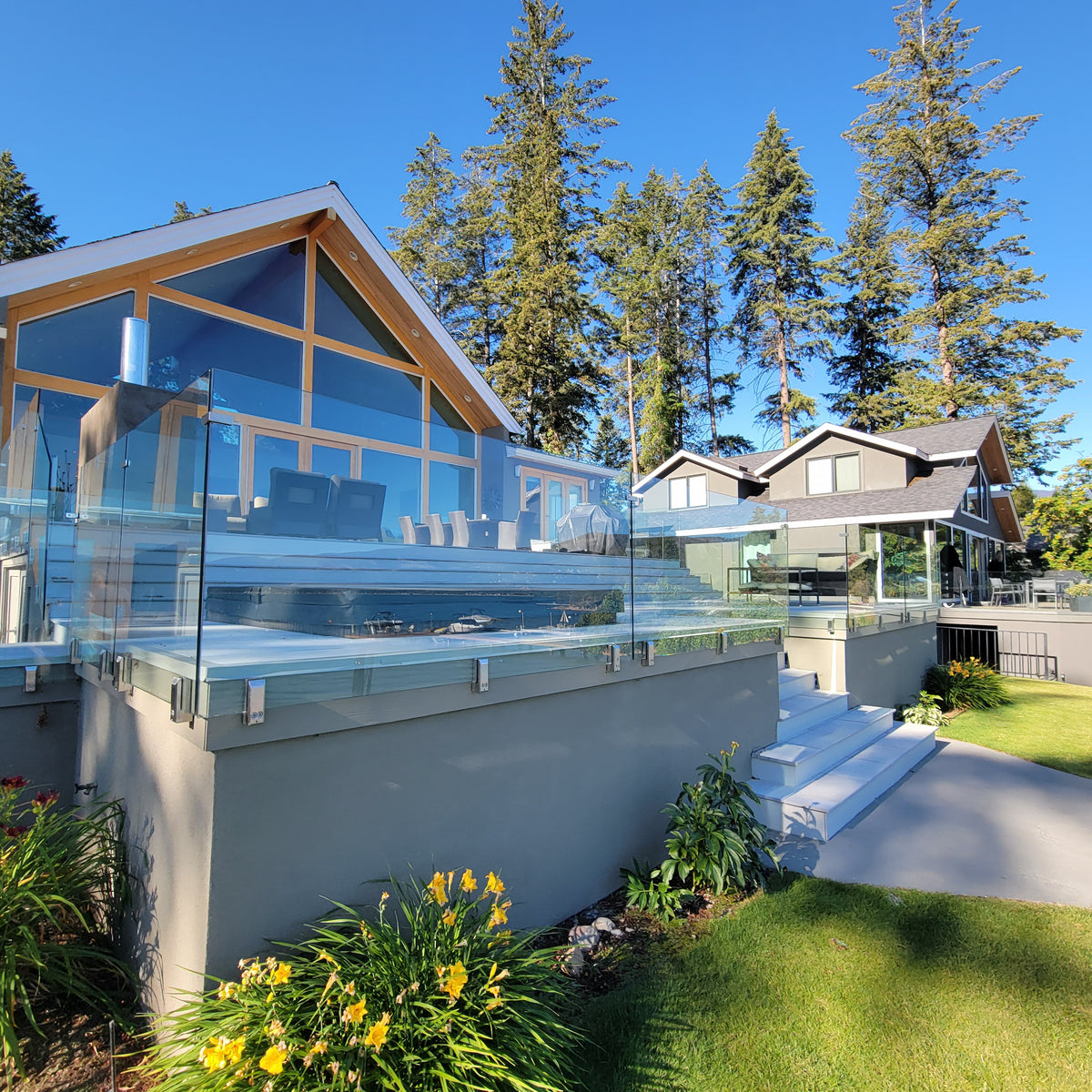 12 ft Complete DIY Frameless Glass Railing Kit
