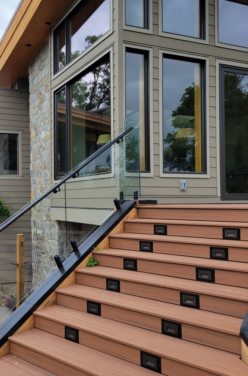 28 ft Complete DIY Frameless Glass Railing Kit