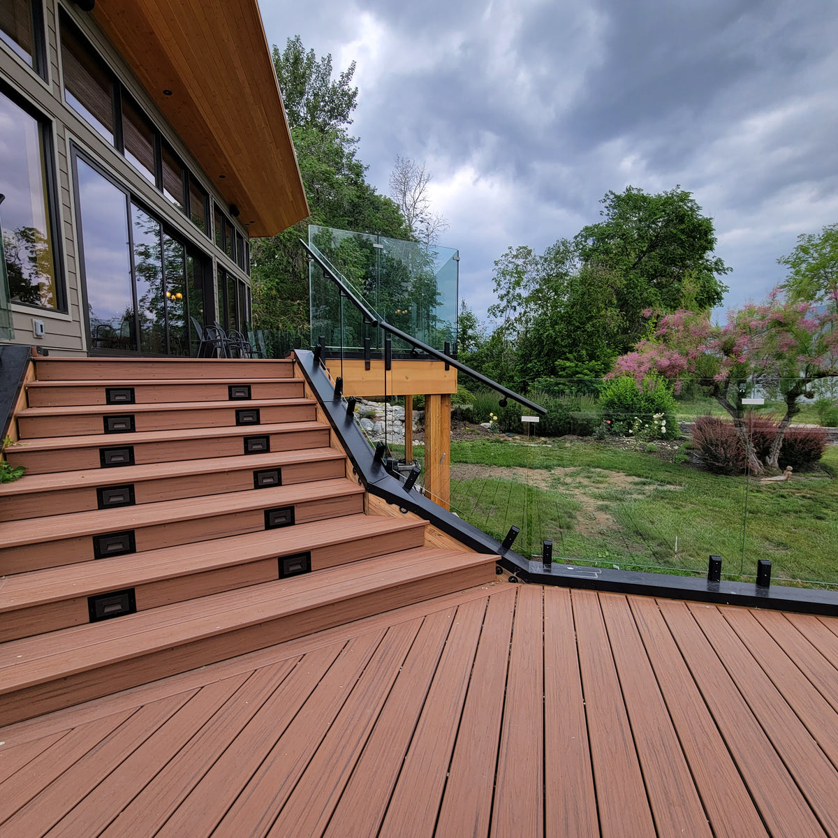 28 ft Complete DIY Frameless Glass Railing Kit