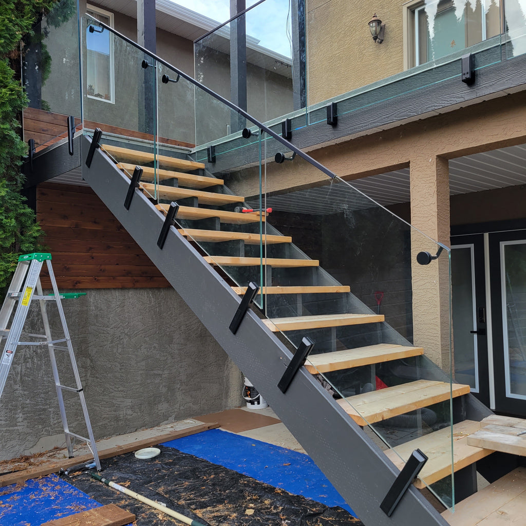 28 ft Complete DIY Frameless Glass Railing Kit