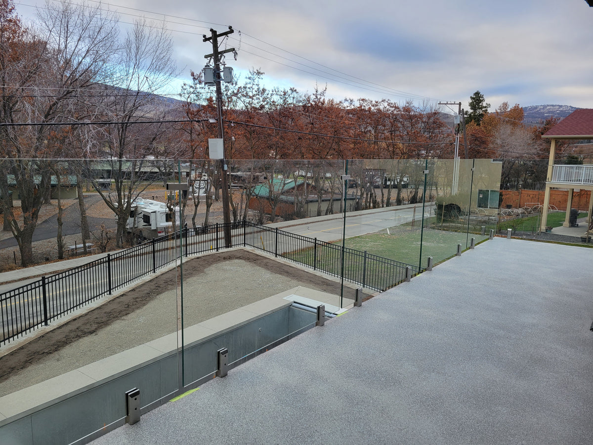 28 ft Complete DIY Frameless Glass Railing Kit