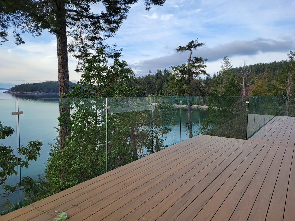20 ft Complete DIY Frameless Glass Railing Kit