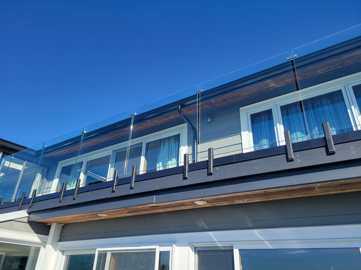 16 ft Complete DIY Frameless Glass Railing Kit