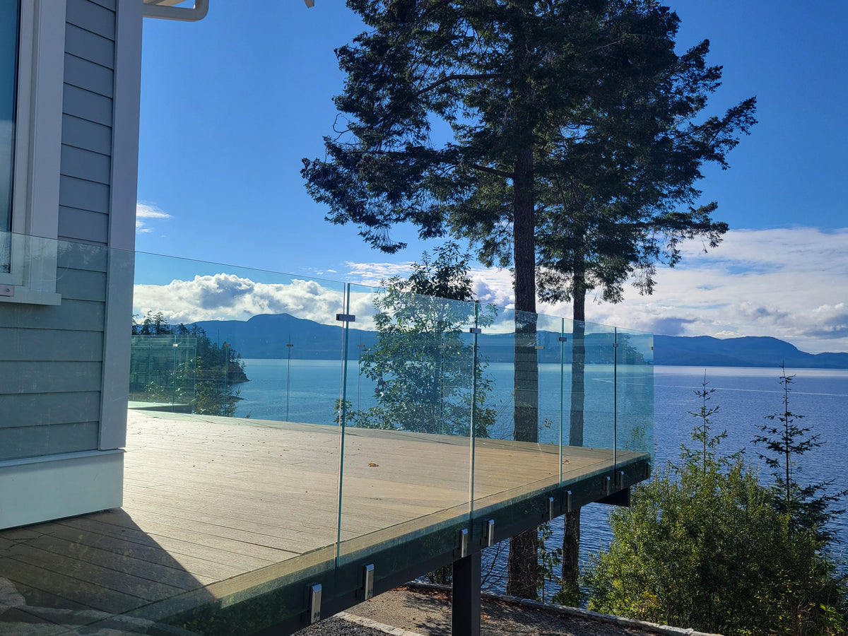 20 ft Complete DIY Frameless Glass Railing Kit
