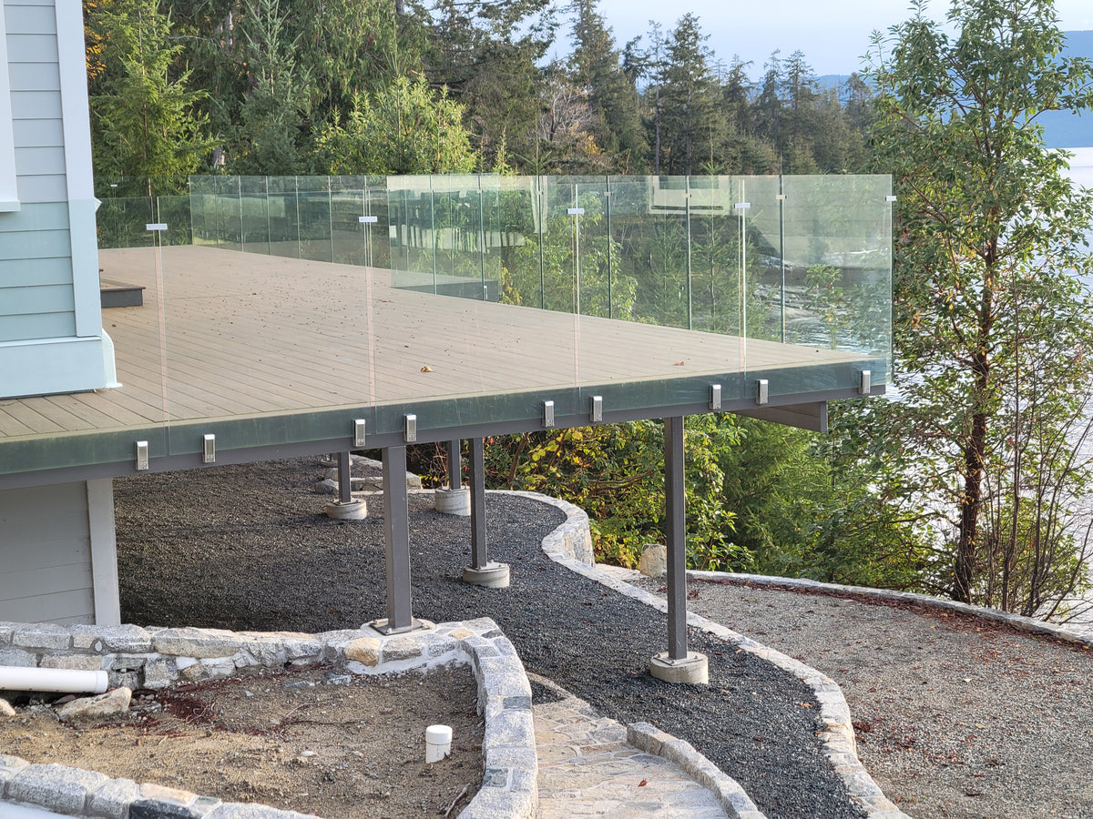 20 ft Complete DIY Frameless Glass Railing Kit
