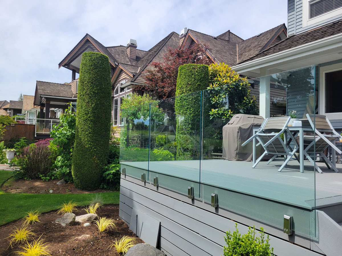 16 ft Complete DIY Frameless Glass Railing Kit