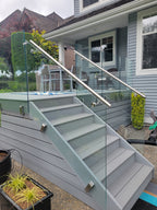 16 ft Complete DIY Frameless Glass Railing Kit