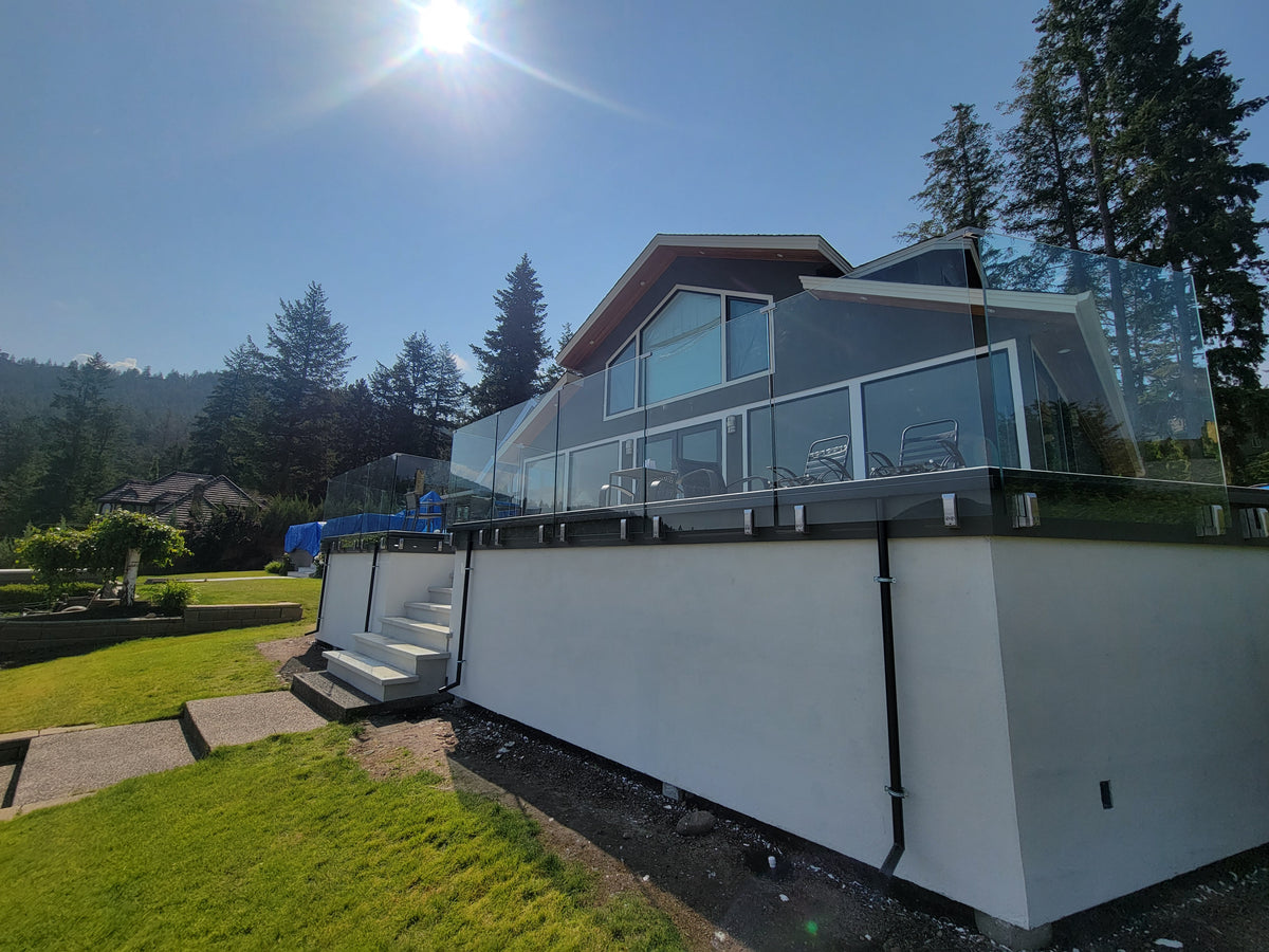 12 ft Complete DIY Frameless Glass Railing Kit