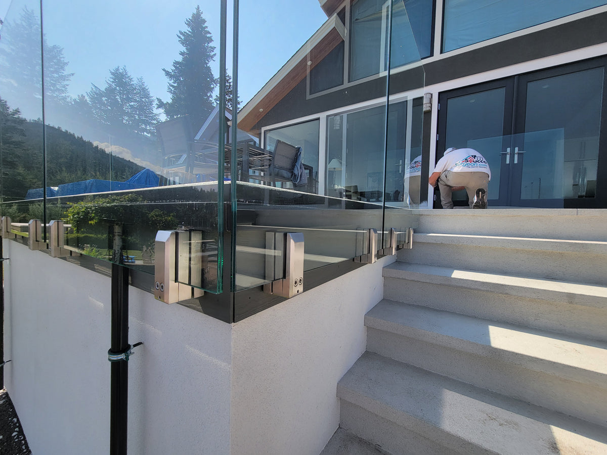 12 ft Complete DIY Frameless Glass Railing Kit
