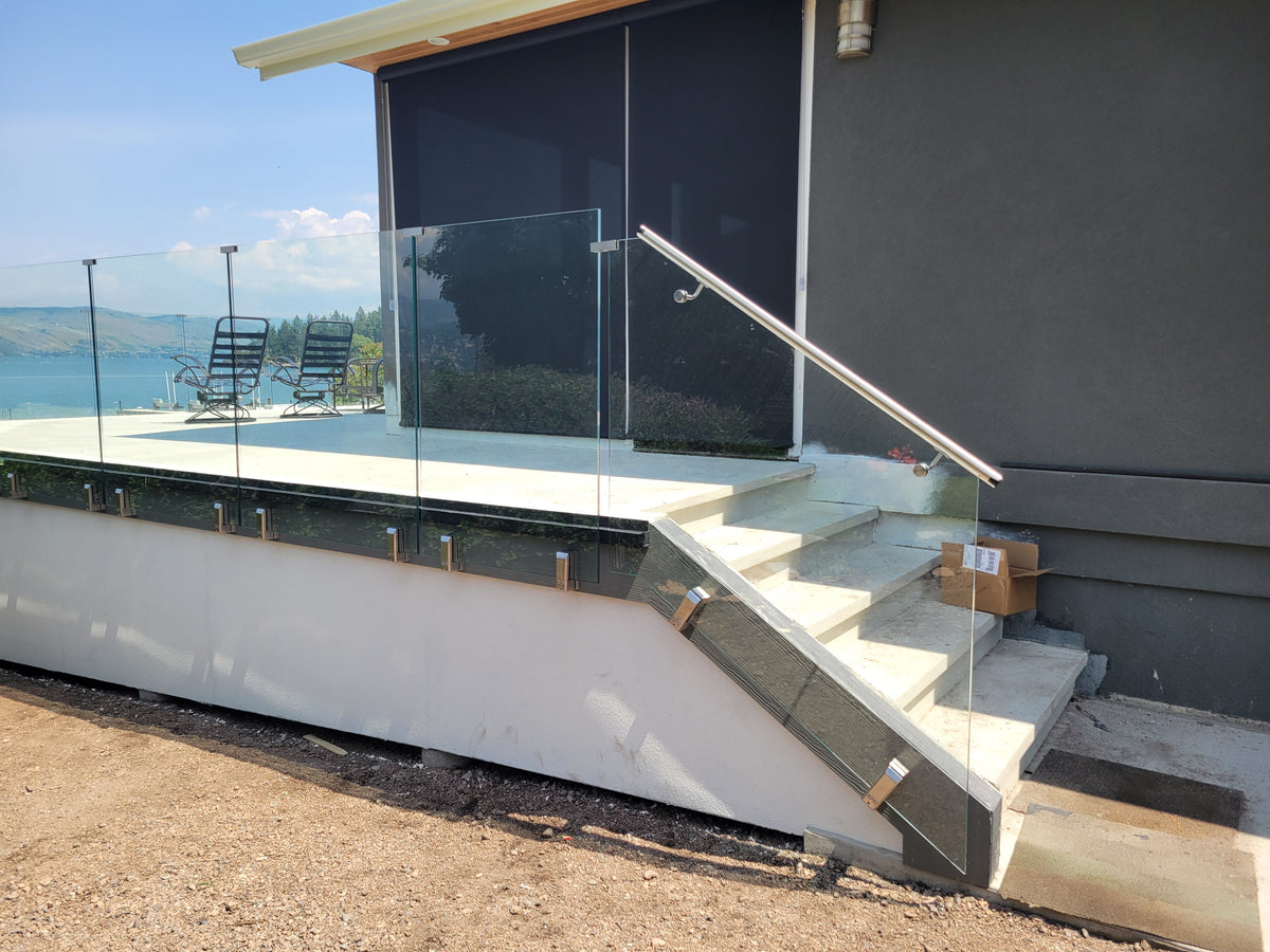 12 ft Complete DIY Frameless Glass Railing Kit