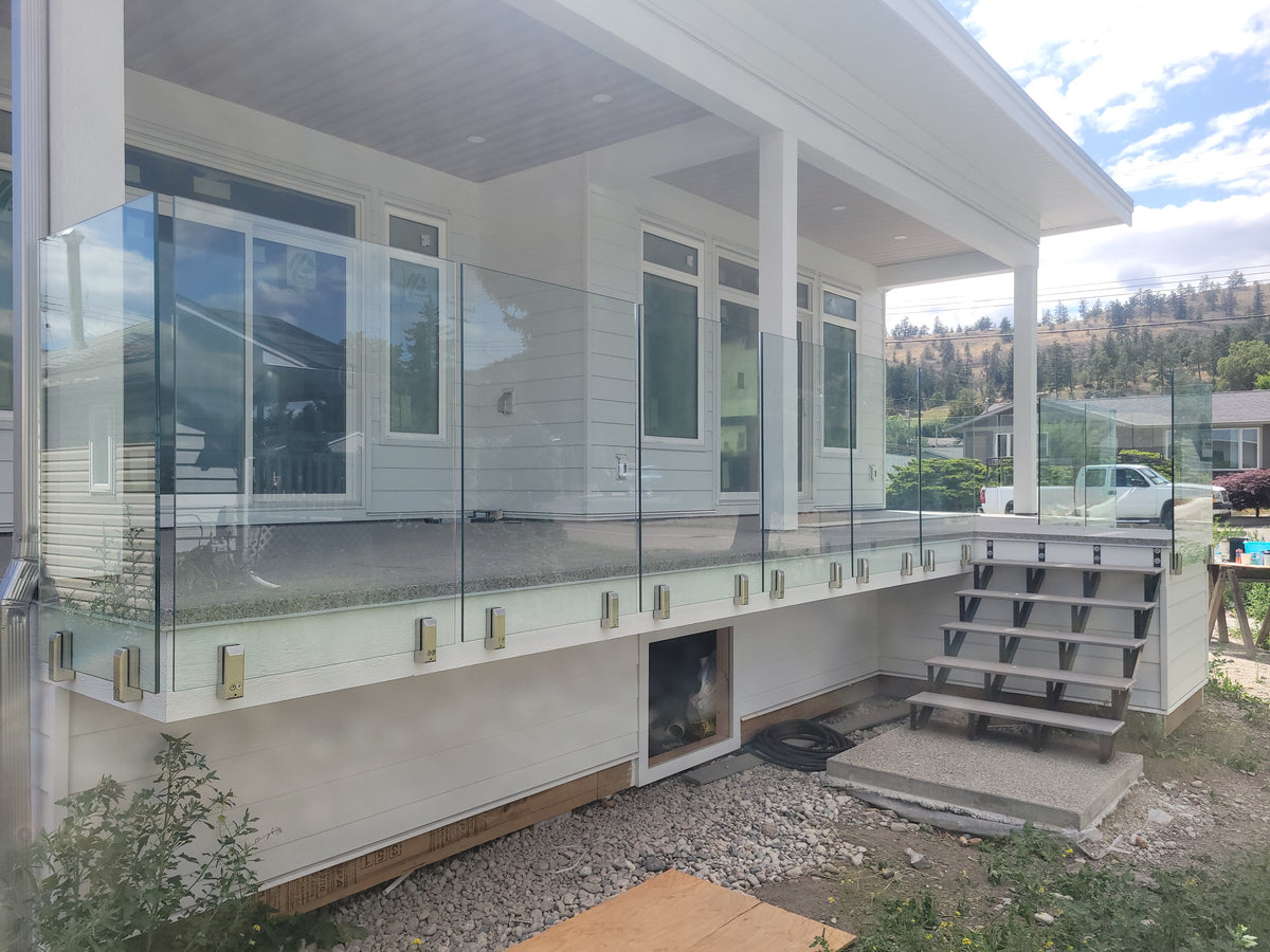 12 ft Complete DIY Frameless Glass Railing Kit