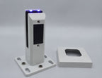 Surface Mount Spigot (Square) With White LED Solar Lights